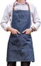 Unisex adjustable multi pocket denim apron for Chef Kitchen BBQ and Studio...