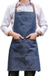 Unisex adjustable multi pocket denim apron for Chef Kitchen BBQ and Studio...