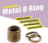 Swpeet 60Pcs Heavy Duty 3/5 Inch - 16mm Bronze Multi-Purpose Metal O Ring Metal Rings for Hardware Bags Ring Hand DIY Accessories Keychains Belts ...