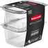 Rubbermaid Brilliance BPA-Free Food Storage Containers, Medium Deep, 4.7 Cup, 2-Pack, Airtight & Leak-Proof, Microwave & Dishwasher Safe...