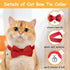 Cat Collar Breakaway with Bells - 3 Pack Breakaway Cat Collars Quick Release Safe Buckle Adjustable Kitten Collar for Girl Boy Cats Pets Supplies,...