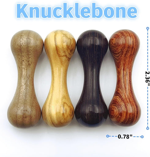 Knucklebone Wooden Bone Toys, Finger Skill Toys, Portable EDC Desktop Fidget Toys, Leisure Toys Suitable for Many Scenes (Red Sandalwood)...