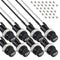 Panel Mount Fuse Holder 5X20 mm 250V AC 10A 125V AC 15A 12V DC Screw Cap Fuse Holder with Pre-Soldered Wires and 10A/15A Fast Blow Glass Fuse kit...
