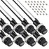 Panel Mount Fuse Holder 5X20 mm 250V AC 10A 125V AC 15A 12V DC Screw Cap Fuse Holder with Pre-Soldered Wires and 10A/15A Fast Blow Glass Fuse kit...