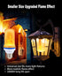 Smaller LED Flame Light Bulbs,4 Modes Flickering Halloween Light Bulbs for Outdoor Decoration with Gravity Sensor,E26 Base Fire Effect Light Bulb ...