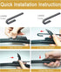 Windshield Wiper 22"+21"+11" (U/J Hook,Set of 3) Replacement For 2014-2021 Jeep Grand Cherokee Original Equipment Windshield Wiper Blade...
