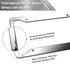 Aootf Stainless Steel License Plate Frames- Heavy Duty Polish Mirror Silver Car Tag Cover with Chrome Screw Caps, 4 Hole 2 Pack Front & Rear Holde...