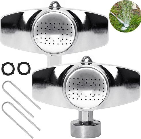 Morvat Metal Water Sprinkler for Flowers Plants Garden Lawn & Yard, Gentle Flow Watering Spray System & 360 Degree Irrigation for Small to Medium ...