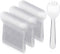 Small Disposable Spork 100PCS Individually Wrapped Forks Mini Spoons Plastic Sporks Disposable Utensils for Desserts Ice Cream for Party, Wedding,...