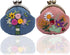 Maydear 2 Pack Embroidery Starter Kit with Pattern, Stamped Cross Stitch Kits for Beginners Adults with Embroidery Hoop and Instructions, Hand Emb...