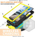 Samsung Galaxy S22 Ultra 5G 2022 Rugged case with Screen Protector Stand Camera Slide Cover for Samsung S22 Ultra Metal Military Sturdy Armour Sho...