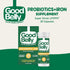 GoodBelly Probiotic Capsules for Digestive Health & Iron Absorption | Vegan Probiotic Supplement with 10 Billion Live Cultures | Probiotics for Wo...