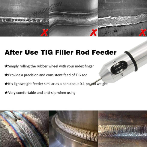 TIG Pen Finger Feeder Welding Rod Holder 1.0-3.2mm (1/32''-1/8'') Welding Wire Pencil Filler TIG-Pen Welding Feed Stick Holder Weld Filler Metal T...