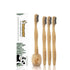 Bamboozled | Bamboo Toothbrush | BPA Free | Charcoal Infused Soft Bristles | Environmentally Friendly & Biodegradable | Set of 4 | with Bamboo Too...
