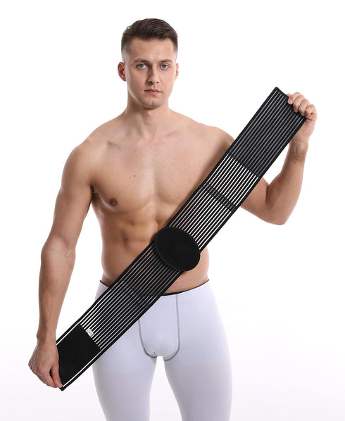 Umbilical Hernia Belt for men (premium compression pad). Umbilical hernia belt for women: prevention of surgery. Abdominal binder for men - Hernia...