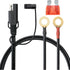 Bates- SAE Battery Connector, 2 Pack, 2 FT, SAE to O Ring Terminal Harness, 2 Pin Battery Connector, SAE Connector, Battery Quick Connect, SAE Ext...