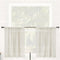 Clean Window Textured Slub Stripe 2-Pack Anti-Dust Allergy/Pet Friendly Sheer Cafe Curtain Pair, Linen, 52" W x 24" L (2 Panels)...