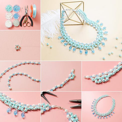 Craftdady 50Pcs Teardrop Glass Beads Faceted Mixed Colors Lustered Drop Spacer Loose Beads 8x13mm Briolette Top Drilled for Jewelry Craft Making...