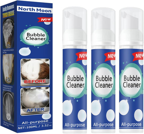 Bubble Cleaner, All Purpose Bubble Cleaner Kitchen Deep Cleaning Spray, All-purpose Rinse-free Cleaning Spray(3PC)...
