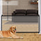 70.9"x28.3" Pet Gate,Baby Gate,Magic Gate Portable Folding mesh gate Safe Guard Isolated ?Indoor and Outdoor Safety Gate Install Anywhere (Black)...