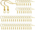 14K Gold Earring Hooks 50 PCS - Earring Hooks for Jewelry Making - Hypoallergenic Earring Hooks, Ear Wires Fish Hooks, Earring Findings, Earring H...