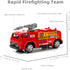 1/87 Metal Diecast Fire Truck Police Rescue Car Helicopter Ambulance Toy Army Military Vehicle Little People Playset Children's Day Car Toy Gift f...