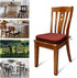 Chair Cushion with Ties for Dining Chairs Memory Foam Thick Kitchen Chair Pad 17" x 16.5" x 2"with Machine Washable Cover Seat with Zipper Indoor ...