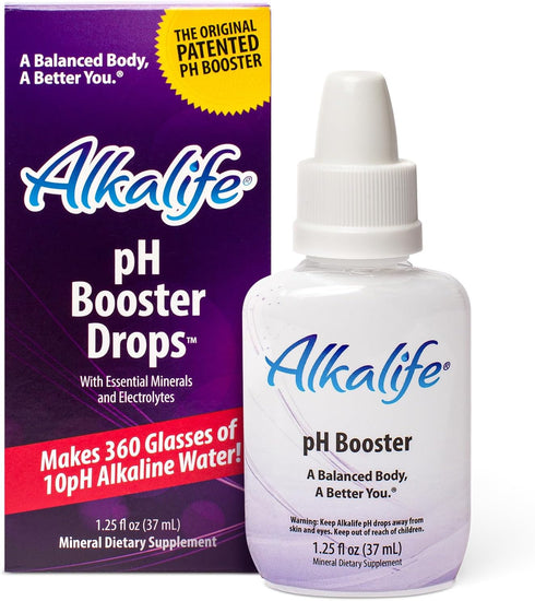 Alkalife Alkaline Water Drops | pH Booster Alkalizer for Drinking Water | Essential Mineral Additive, Electrolyte Hydration Supplement | Neutraliz...