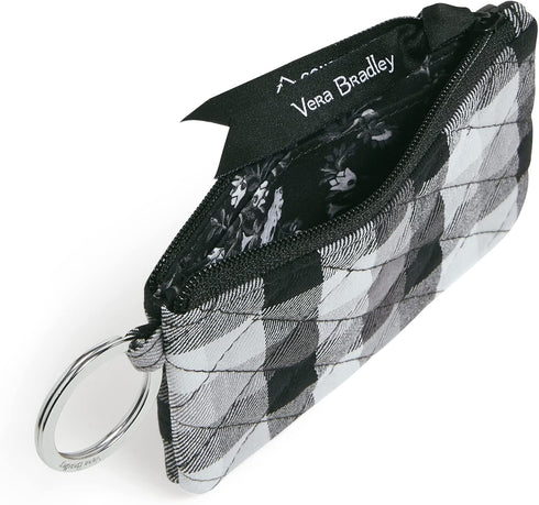 Vera Bradley Women's Cotton Zip ID Case Wallet, Kingbird Plaid, One Size...