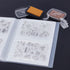 GLOBLELAND Clear Stamps Storage Embossing Folder Storage Photo Storage Album Seal Bags Storage Keeper Cards Folder Storage Bag for DIY Scrapbookin...