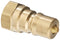 Dixon Valve H2F2-B Brass ISO-B Interchange Hydraulic Fitting, Nipple, 1/4" Coupling x 1/4" - 18 NPTF Female...