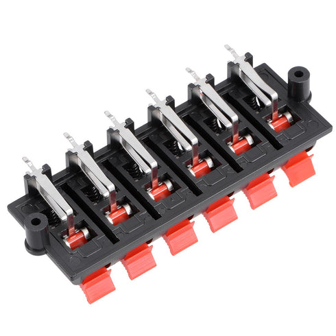 uxcell 12pcs 12 Way Jack Socket Spring Push Release Connector Speaker Terminal Strip Block...
