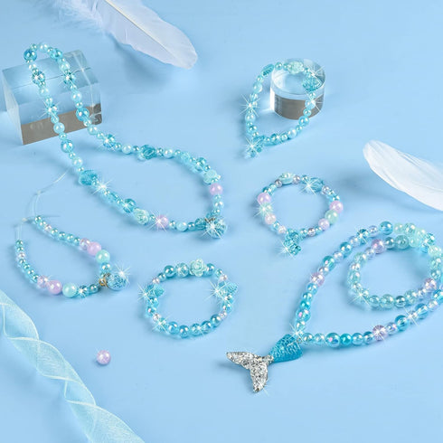 WuikerDuo Children DIY Beads Kits, Jewellery Bracelet Necklaces String Making Kit, Bracelets Art Craft Kit for Girls Kids...