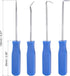 MECCANIXITY O-Ring Pick and Hooks 4in1 Set 140mm Oil Seal Gasket Precision Screwdriver Puller Remover Tool, Blue...