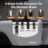 4-in-1 Knife Sharpener – Fast & Safe Sharpening for Kitchen, Pocket, Chef’s & Serrated Knives, Scissors | Effortlessly Restore, Hone & Polish Blad...