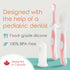 Cherish Baby Care Baby Toothbrush & Toddler Toothbrush Set (0-2 Years) - BPA-Free & Safety-Tested, 2023 Award Winner, Food-Grade Silicone (Pink)...