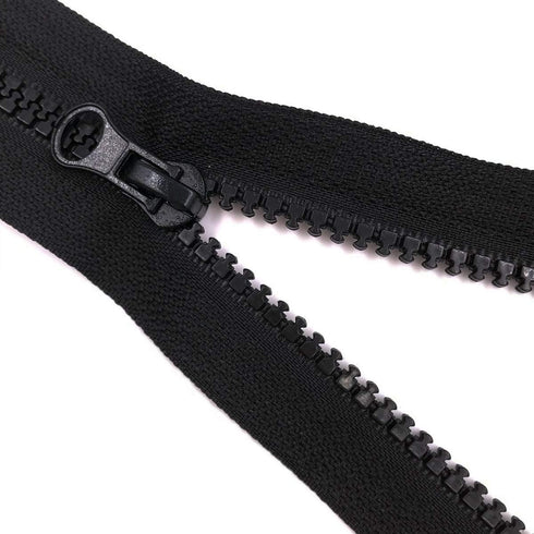 2pcs 30inch Separating Bottom Zipper #5 Black Plastic Jacket Zippers with Zipper Pulls for Coats, Bags, Jackets, and Other Sewing Crafts (30 inch)...