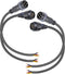 Waterproof Connectors 4 Wire,14AWG Male Female Plug LED Connector with 4Pin Waterproof Connectors,IP68 25CM Extension Cable for Car, Truck, Boat,L...
