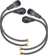 Waterproof Connectors 4 Wire,14AWG Male Female Plug LED Connector with 4Pin Waterproof Connectors,IP68 25CM Extension Cable for Car, Truck, Boat,L...