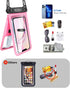 Niveaya Double Space Waterproof Phone Pouch - 2 Pack, Waterproof Phone Lanyard Case with iPhone 15/14/13/12 Pro Max up to 7", Phone Dry Bags for V...