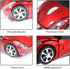 PCTC Cool Sport Car Shape USB Wired Optical Mouse for Laptop or Office Desktop,Ergonomic,1000DPI 2 Headlights 3 Buttons Office Home School Gift (R...