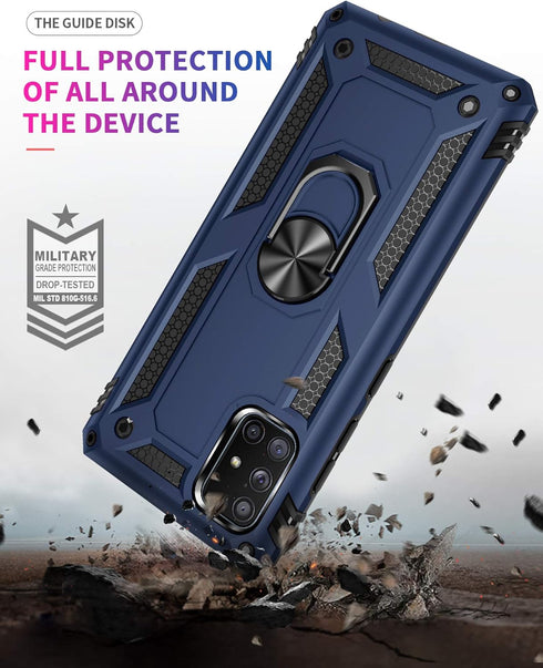 Korecase Galaxy A71 Case Heavy Duty Rugged Dual Layers Full Body Shockproof with Ring Kickstand Rose Gold...
