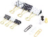 U Brands Office Accessory Kit, Office Supplies, Black and White with Gold, Push Pins, Paper and Binder Clips, 173 Count...