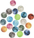 20Pcs 35mm Glow in the Dark Glass Moon Lunar Round Dome Glass Cabochons Flatback for DIY Craft Necklace Bracelet Pendant Making...