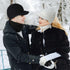 2 Sets Winter Knit Hats Gloves Scarf for Women Ribbed Knit Hat with Brim Winter Beanie Slouchy Women Touch Screen Gloves and Fleece Neck Warmer Sc...