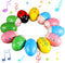 LOOIKOOS Wooden Egg Shakers Maracas Percussion Musical for Party Favors Easter Basket Stuffers for Babies Shaker Eggs for Toddlers(12pcs)...