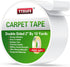 YYXLIFE Double Sided Removable Rug Tape - Carpet Adhesive for Hardwood Floors,Non Slip Anti Curling Floor Tape for Area Rugs,Mats,Carpets - No Res...