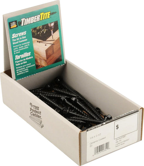 The Hillman Group 47987 1/4 X 2-1/2 Timber-Tite Landscape Screw, 50-Pack...