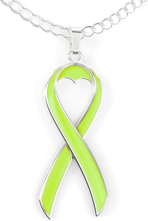 Cancer Awareness Necklace - Ribbon Pendant, “Together We Are Tougher Than Cancer” - Gift for Women...