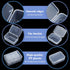 Blulu 24 Pcs Small Bead Organizer Plastic Storage Containers, Clear with 2 Hinged Lid Cases (6.69 x 4.06 x 2.76 Inch, 2.56 x 1.77 x 0.79 Inch)...